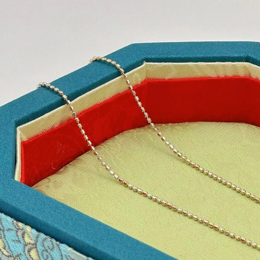 链子925银 【木木琳专属】S925银双色意大利工艺锁骨链Y640ZC1280B