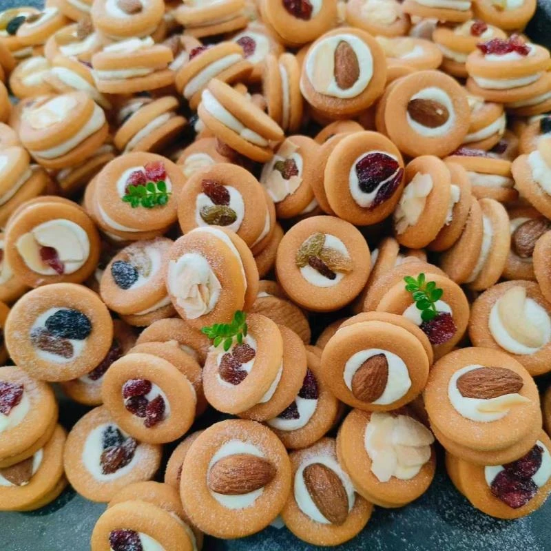 奇洋福圆圈坚果圈圈披萨小饼烘焙原料零食小圆饼纽扣饼干牛轧曲奇