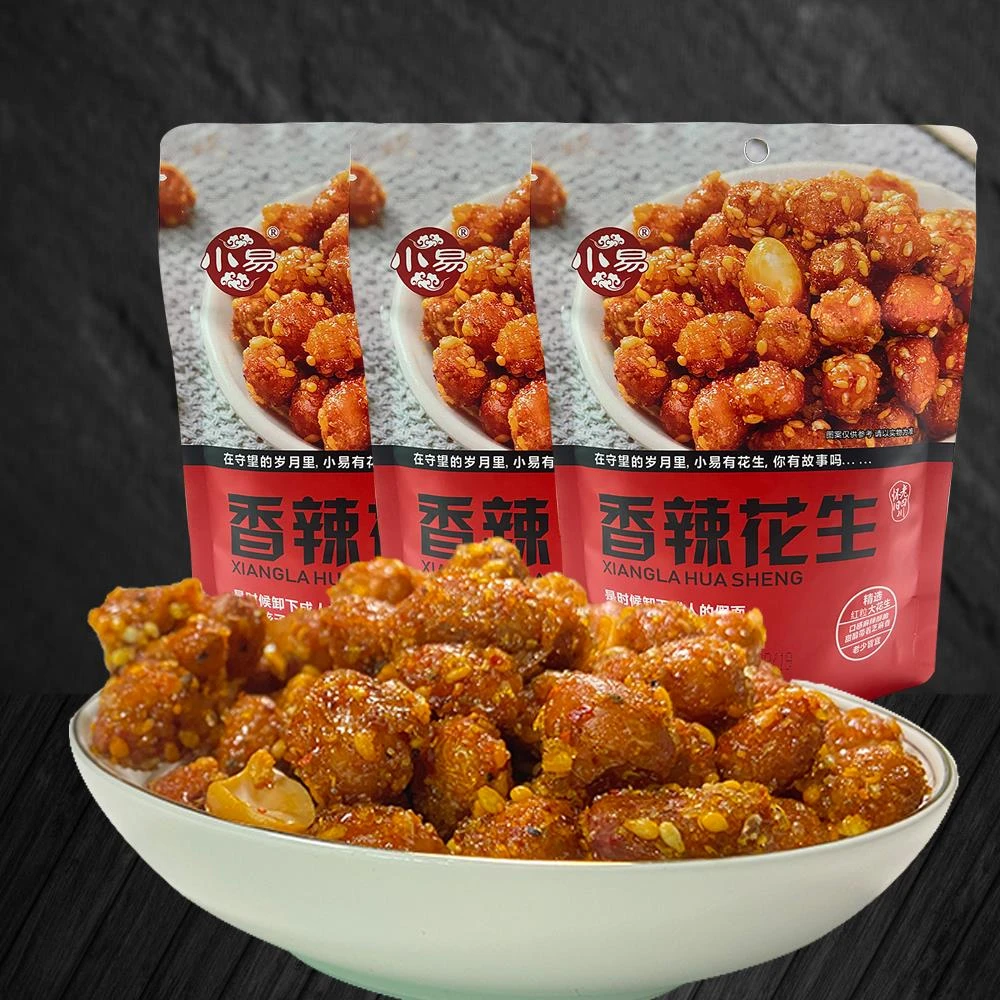 小易香辣花生四川乐山特产下酒菜麻辣怪味花零食小吃食品笋0g