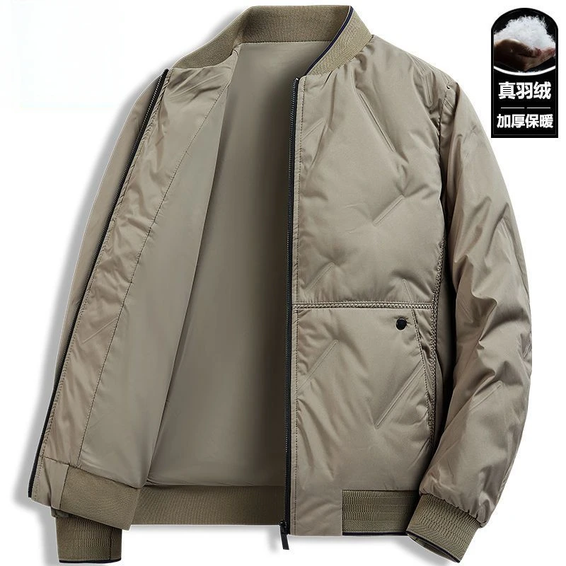 官方旗舰扂羽绒服男士商务休闲冬款棒球领上衣特卖价保暖外套