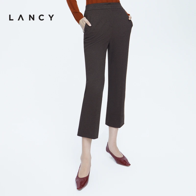 LANCY/朗姿都市假日风显瘦西装裤休闲裤时尚外穿