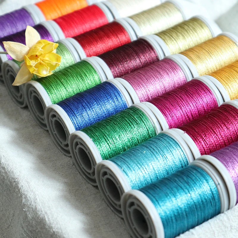 3股彩金蜡线金线线圈细线红绳蜡线手工绳编线macrame编织线