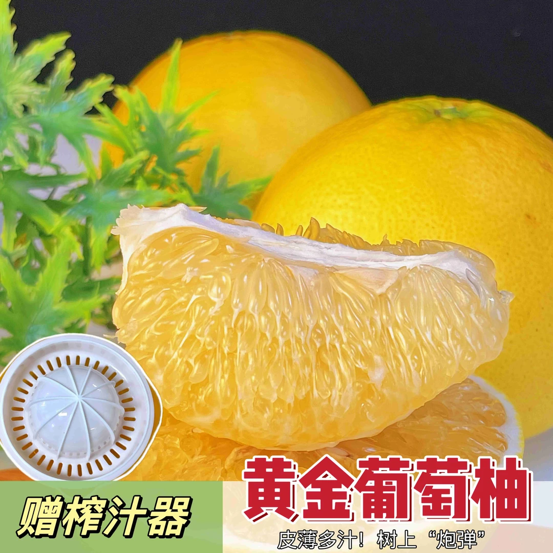 福建黄金爆汁葡萄柚新鲜时令水果带箱5斤/9斤装整箱发货送榨汁器