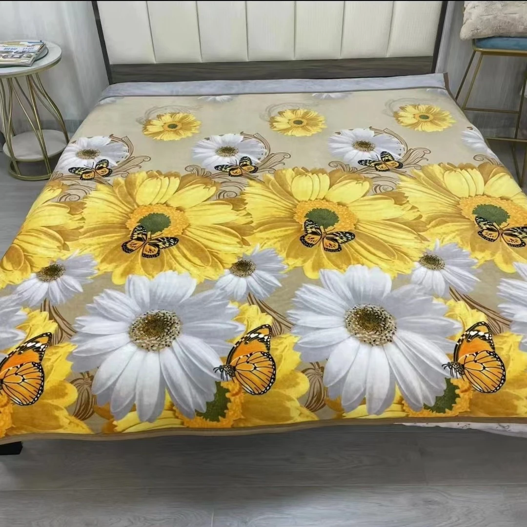 【200*230cm】梵高彩绘印花加厚被子家用奶绒大床被双面绒被牛奶绒