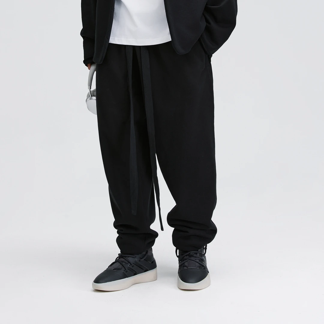 无畏东方O03飘带束腿裤宽松休闲运动基础百搭极简纯色显瘦长裤秋