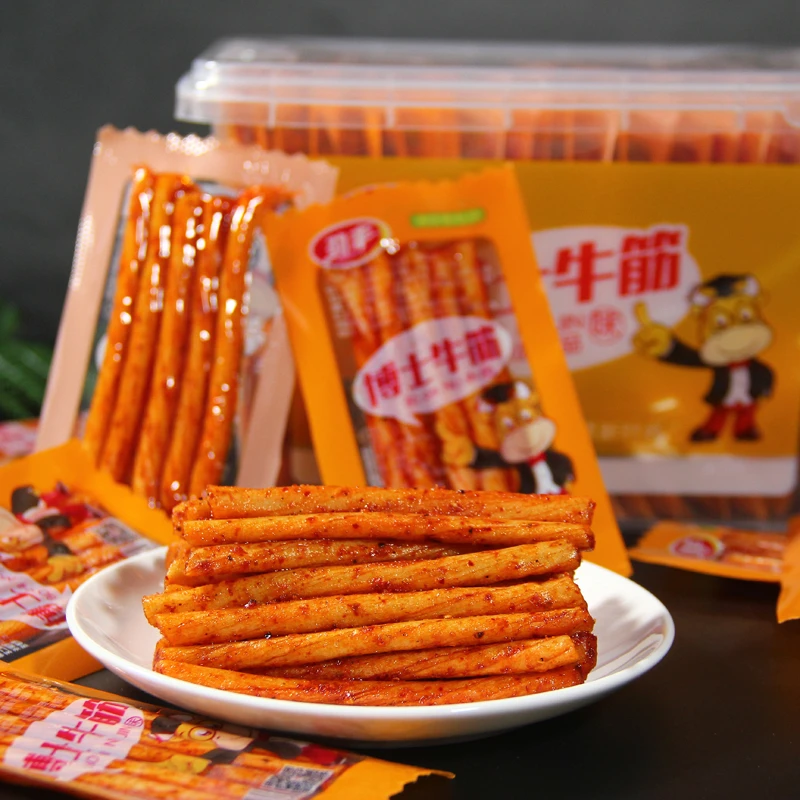 【大小扬哥推荐】劲丰博士牛筋味辣条儿时怀旧素牛筋棒面筋麻辣豆