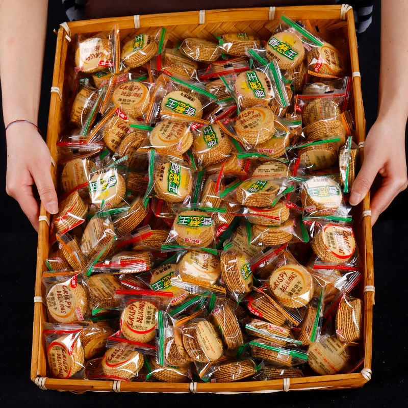 【小扬哥推荐】薄脆饼干香葱王超薄葱香薄饼散装多口味休闲小吃的