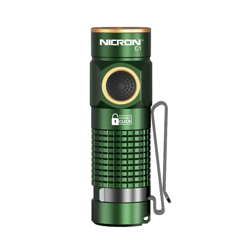 【店播】耐朗 C1绿 掌中宝高亮手电筒 钥匙灯户外应急C口可充