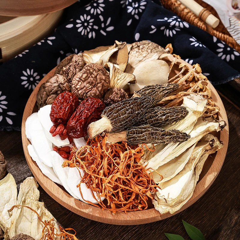 【5大袋】云南七彩菌汤煲汤羊肚菌姬松茸虫草花鹿茸菇煲汤菌菇包