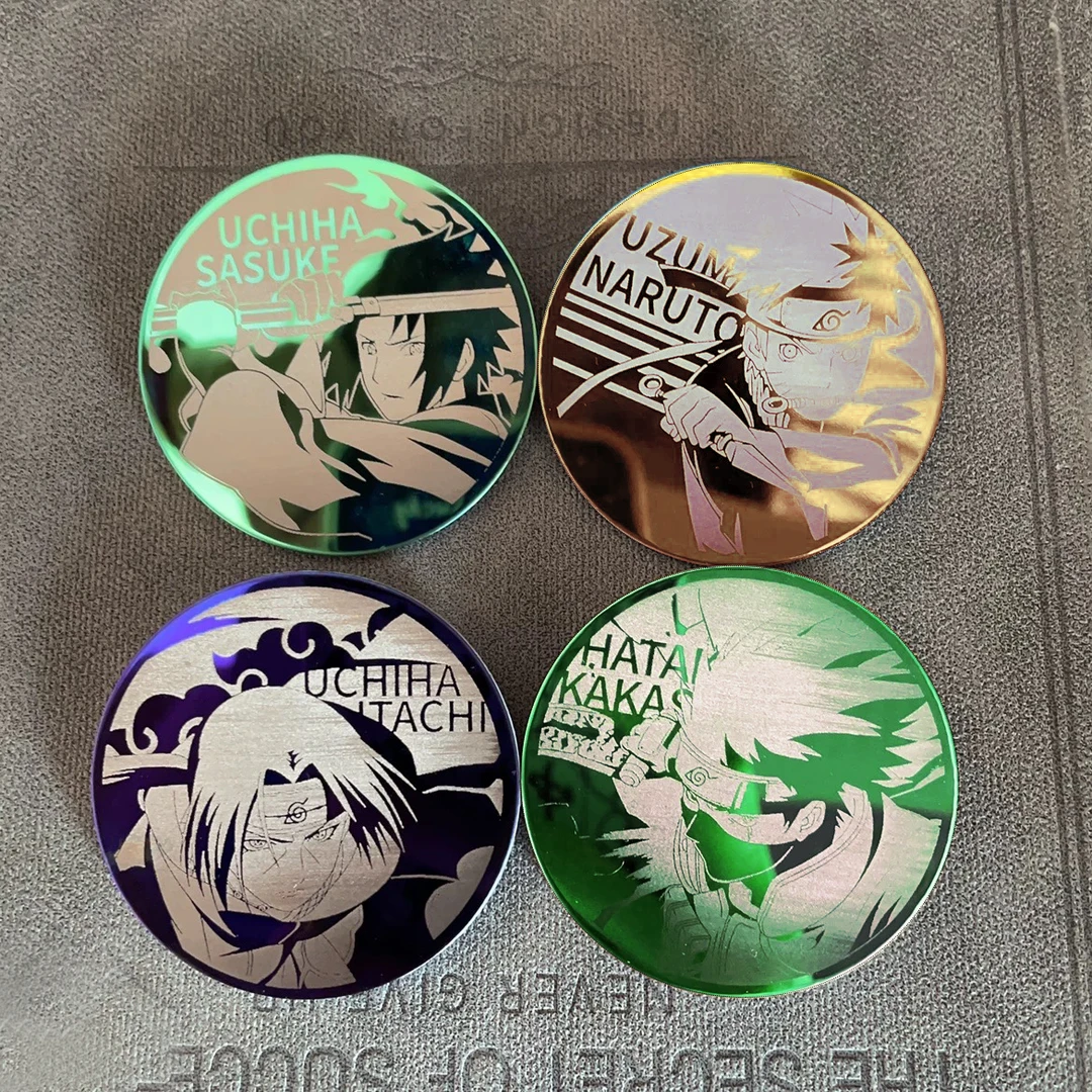 火影忍者 金属镜面吧唧 徽章 冰箱贴