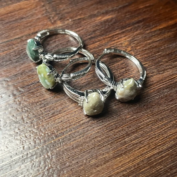 硅化玉戒指 M18 多样性发其一