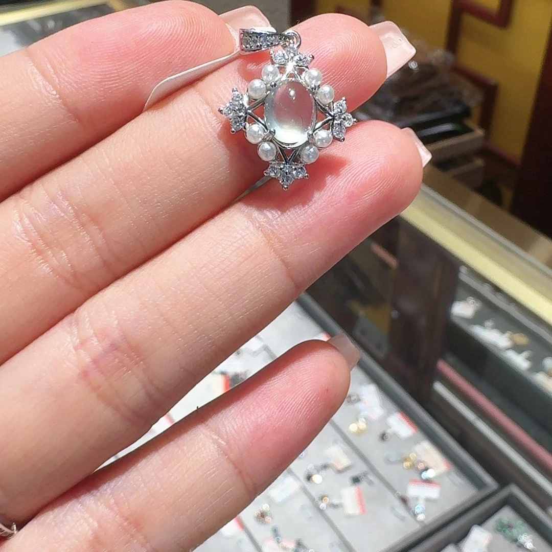 欧泊戒指银S925镀金镶嵌