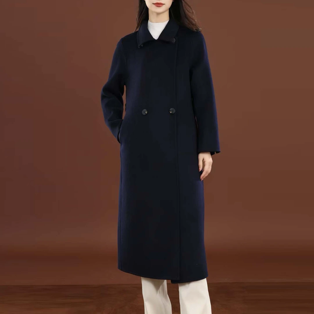 【一衣三穿】赫拉天后纯羊毛双面呢大衣女气质时尚秋冬保暖外套