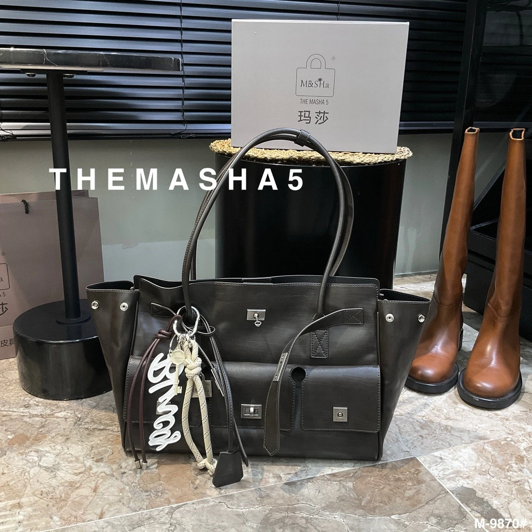 玛莎2024秋冬新款女包高级感大容量手提凯莉包休闲百搭腋下单肩包
