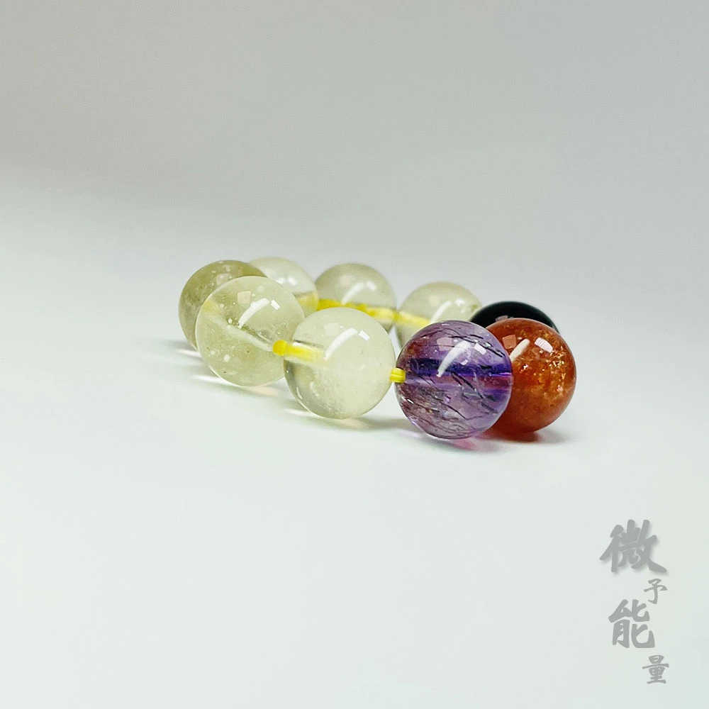 【微予能量】【唤醒石】利比亚天然玻璃星星绕指念珠计数器多样性发货