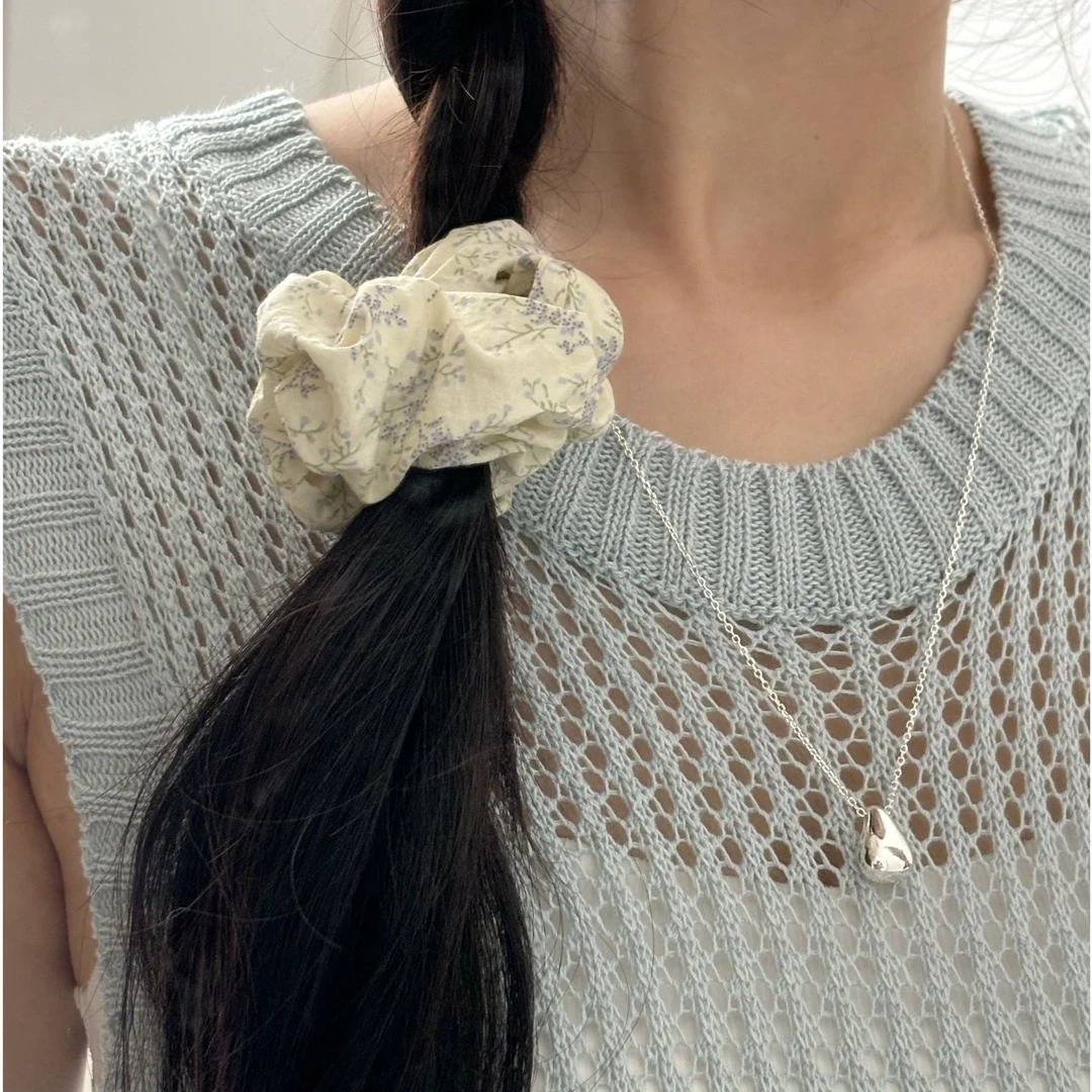 坠链均925银 韩ins时尚百搭气质简约 抽拉水滴项链轻奢小众温柔