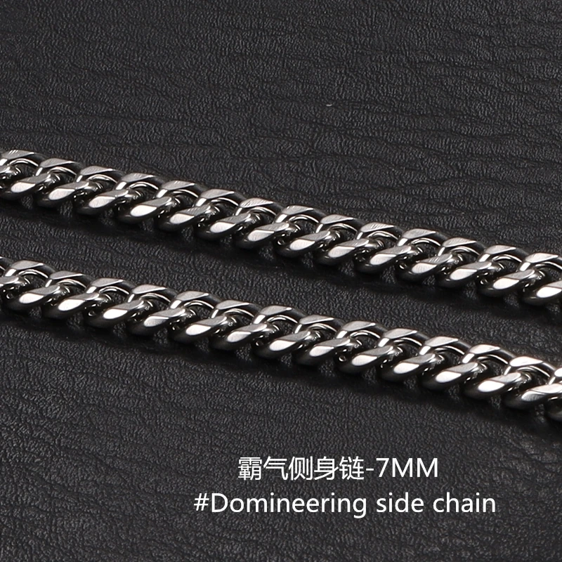 钛钢项链 男士霸气古巴链个性短款单链街头嘻哈朋克服饰基础款潮