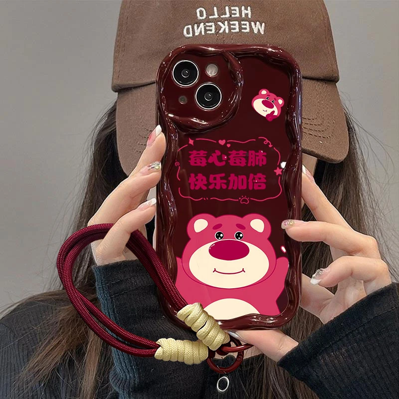 莓心莓肺的草莓熊苹果华为oppo小米vivo曲边全包防摔高颜值手机壳