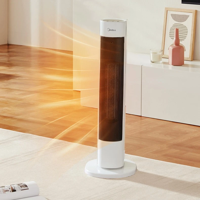 Midea/美的家用立式红外远程遥控PTC高效发热体塔式暖风机HFV20DR