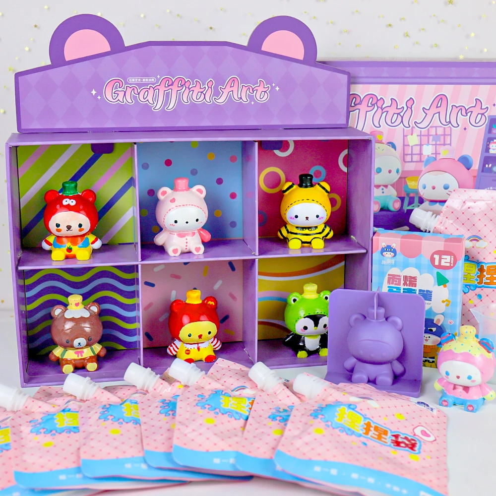 石膏diy娃娃彩绘玩具益智男孩女孩生日礼物手工制作涂鸦科学实验