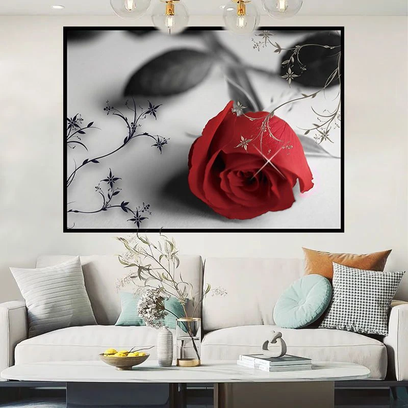 花朵床头自粘墙贴宿舍卧室贴画客厅墙上遮丑高清壁纸背景装饰画