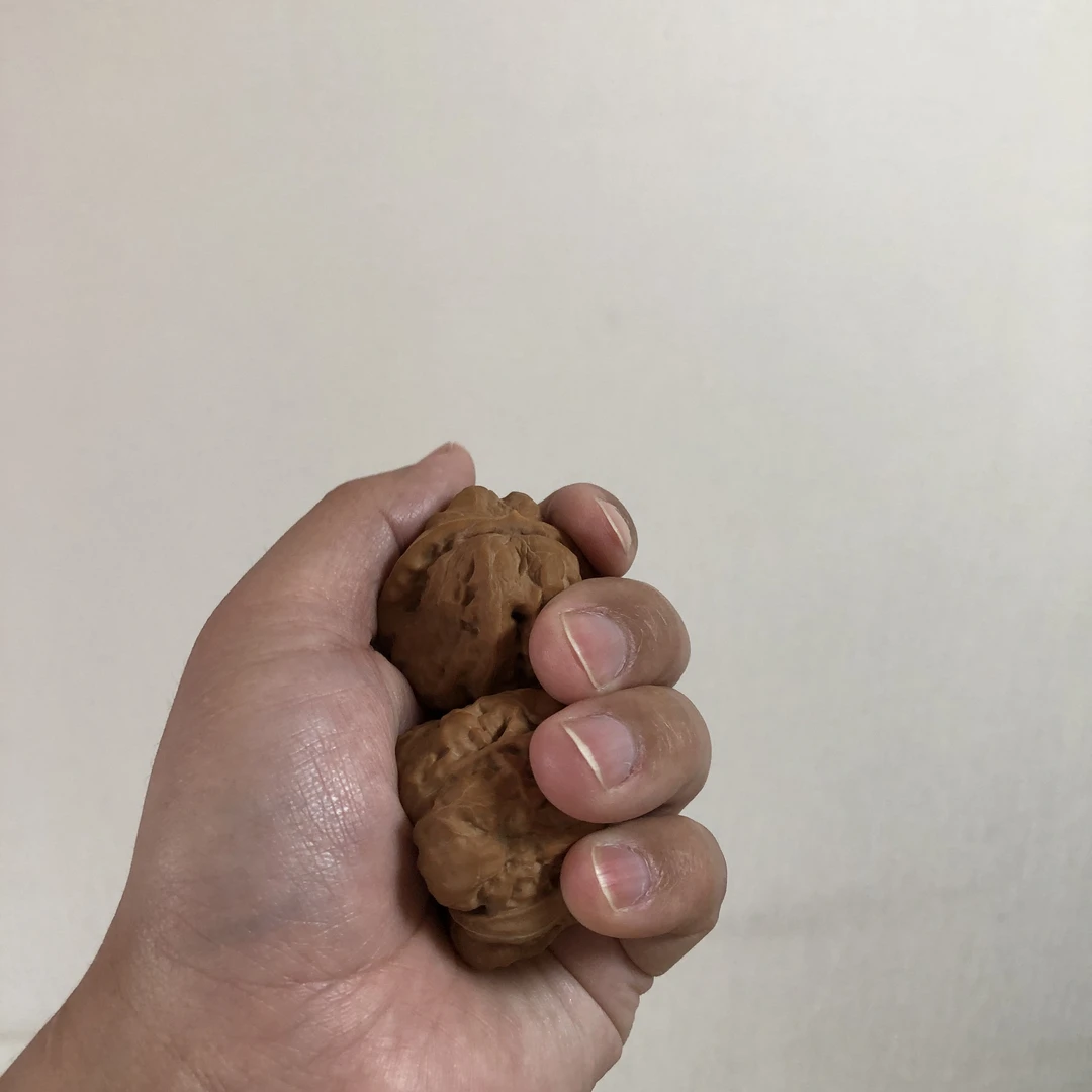 涞水文玩核桃狮子头元宝粗筋野生小众包浆玉化手盘把件青皮金蝉好