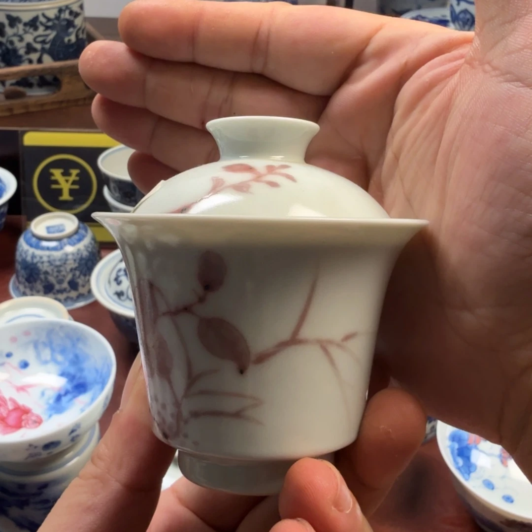 现代景德镇全手工全手绘茶器_***.