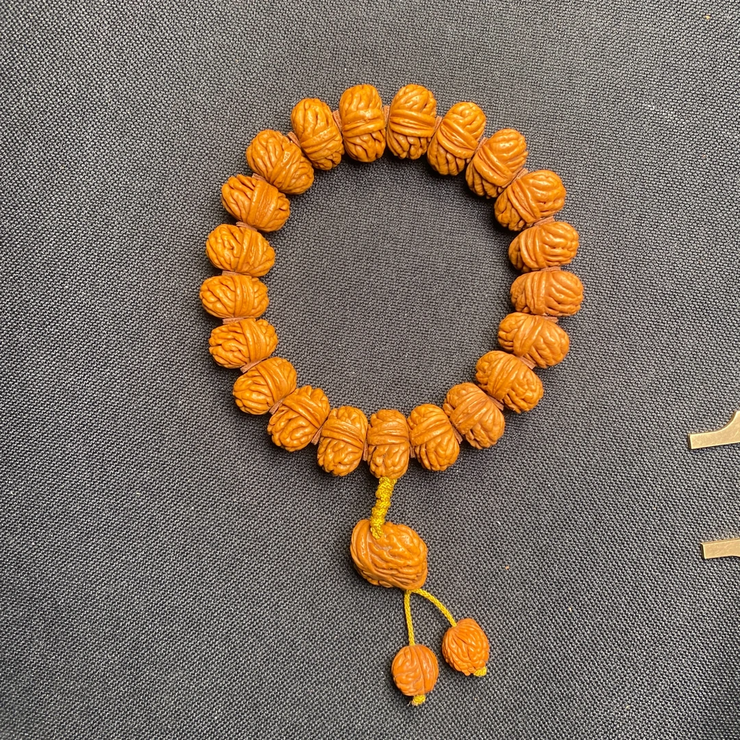 龙纹桃核-新号开播浮力-矮桩刺龙纹文玩核桃手串