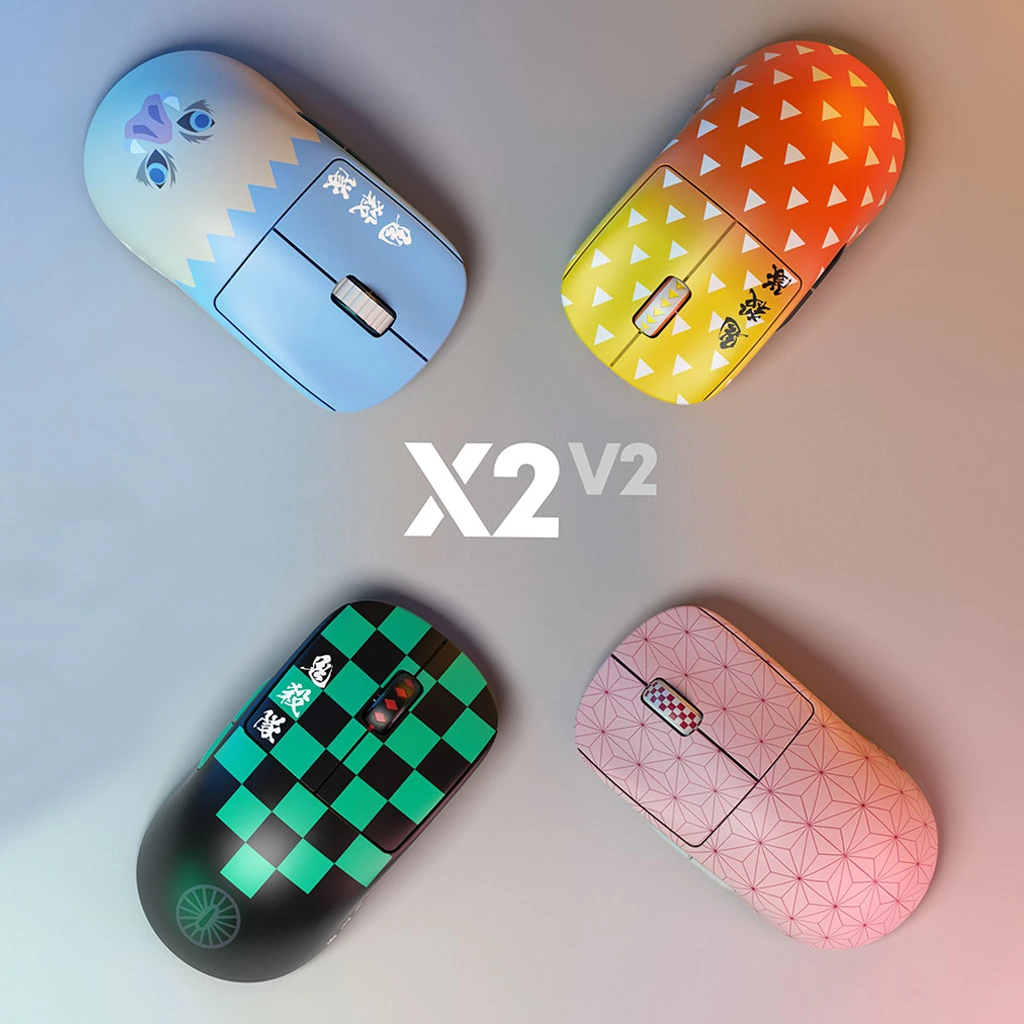 派世pulsar&鬼灭之刃联名X2V2、X2H、X2A电竞专用无线游戏鼠标推荐