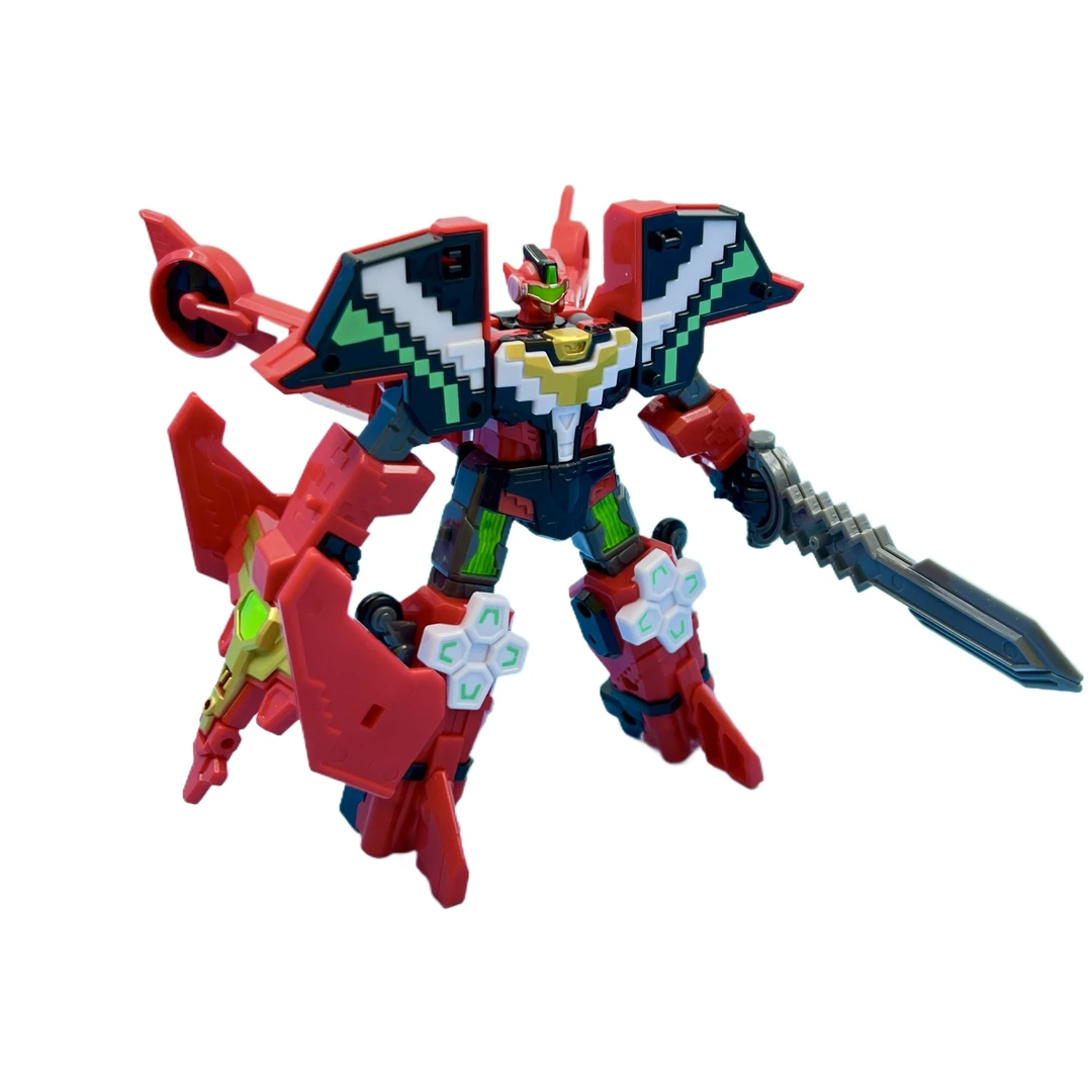 迷你特工队6超次元力量机甲机器人召唤器福乐小米发声发光玩具