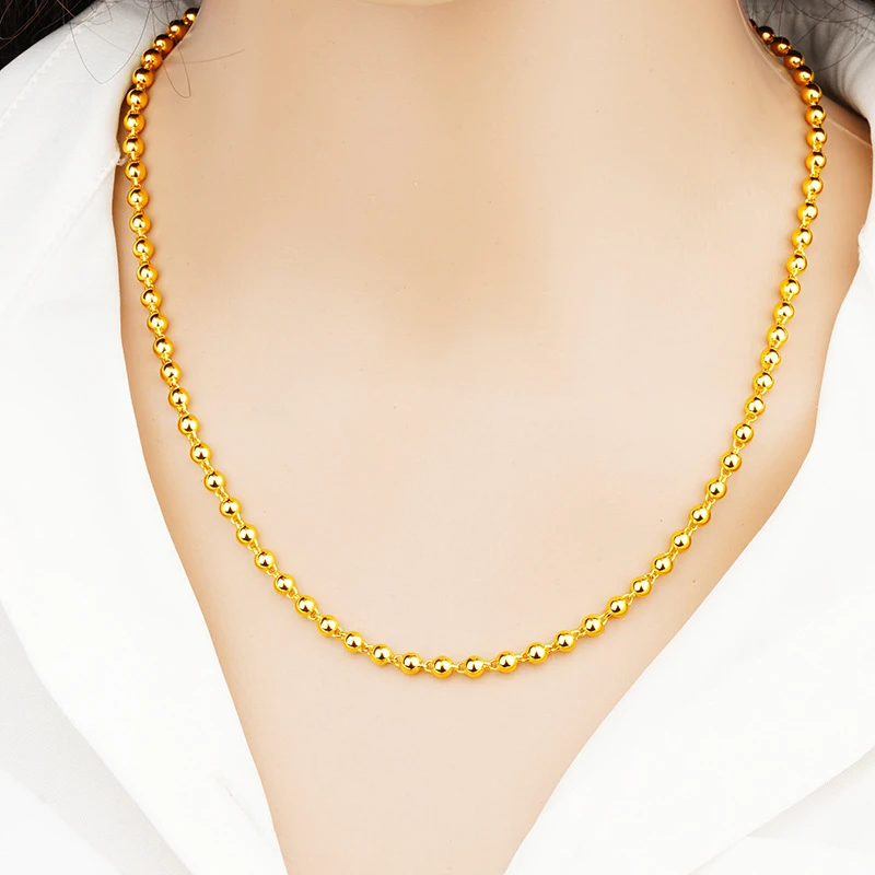 合金项链 4m光珠项链