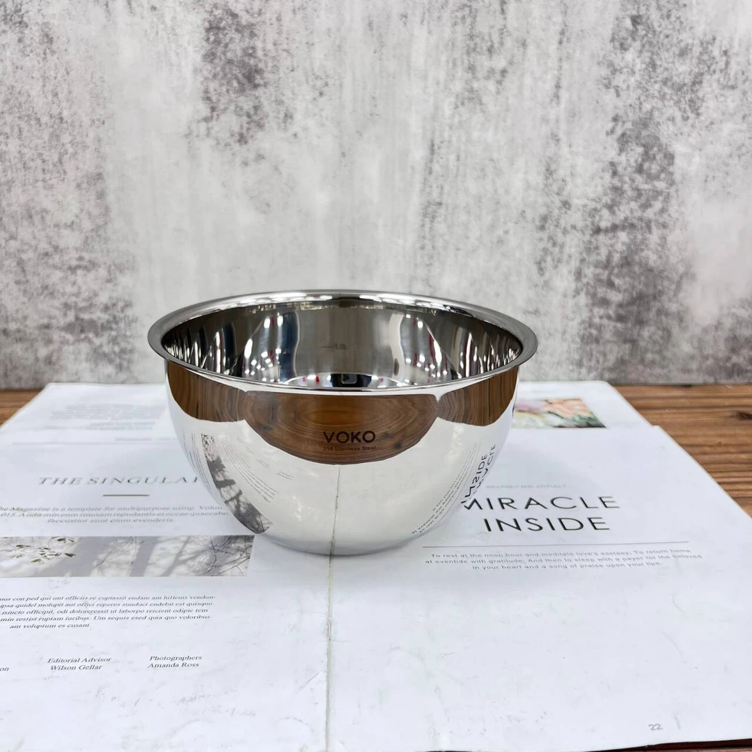 P166 VOKO不锈钢盆16*9.5cm不锈钢316盆1.5L重约383g