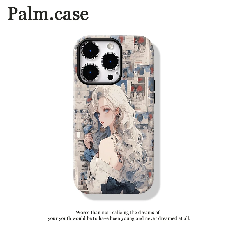 菲林二合一适用苹果/华为/oppo/vivo/小米手机壳16pro卡通创意女