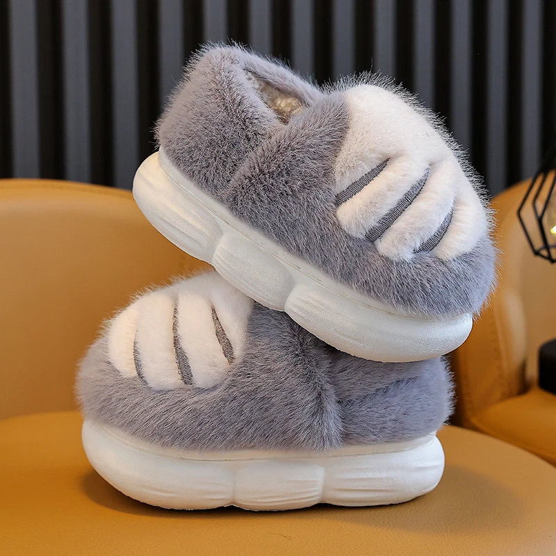 2023冬季儿童棉鞋包跟卡通可爱小中大童保暖居家室内防滑加厚棉鞋