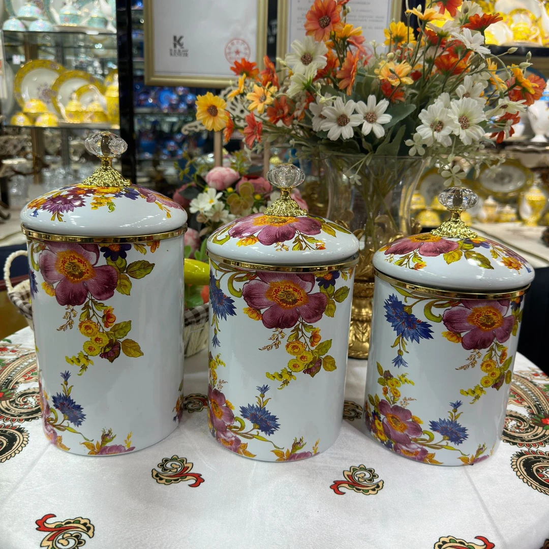 伊孜纳瓷糖调料盒3件套