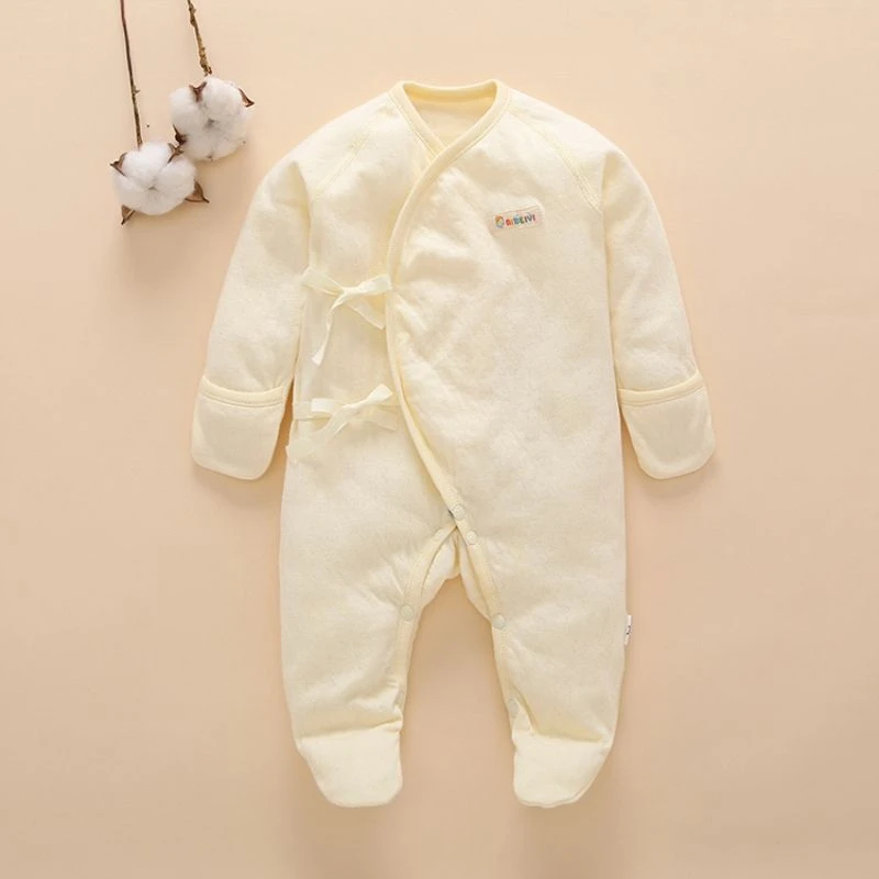 新生儿连脚衣新生纯棉婴儿连体衣长袖夏季春秋哈衣秋冬内搭男女宝