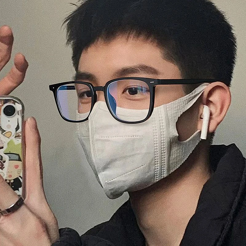黑框眼镜近视男款帅气大框有度数眼睛框镜架防蓝光辐射平光女网红