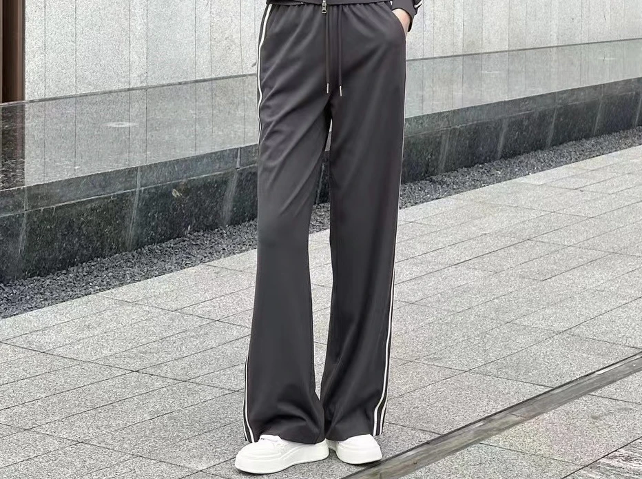 玛丝恩迪显瘦高腰夏季直筒垂感休闲裤直筒裤130026