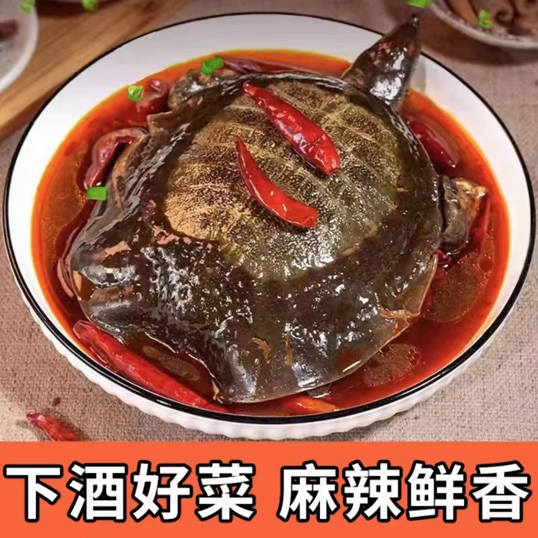 卤甲鱼麻辣小甲鱼 五香真空包装开袋加热即食营养入味肉质鲜嫩