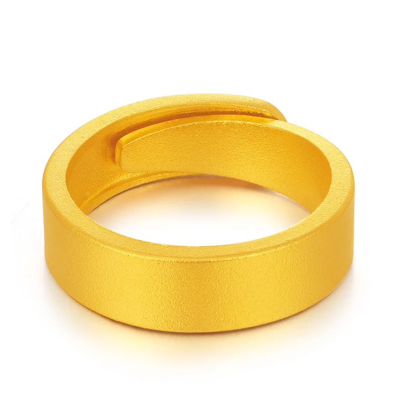 足银戒指 平安无事戒指包金素圈2024新款520生日礼物送男友女友