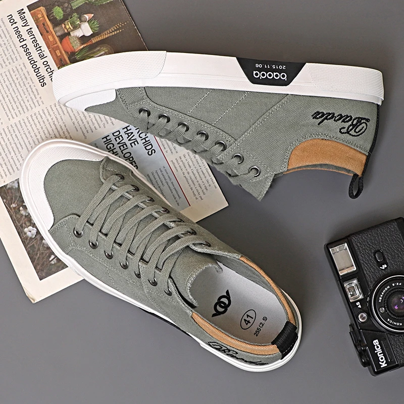 男鞋时尚百搭透气男士帆布鞋低帮防滑休闲布鞋潮鞋板鞋男生鞋015