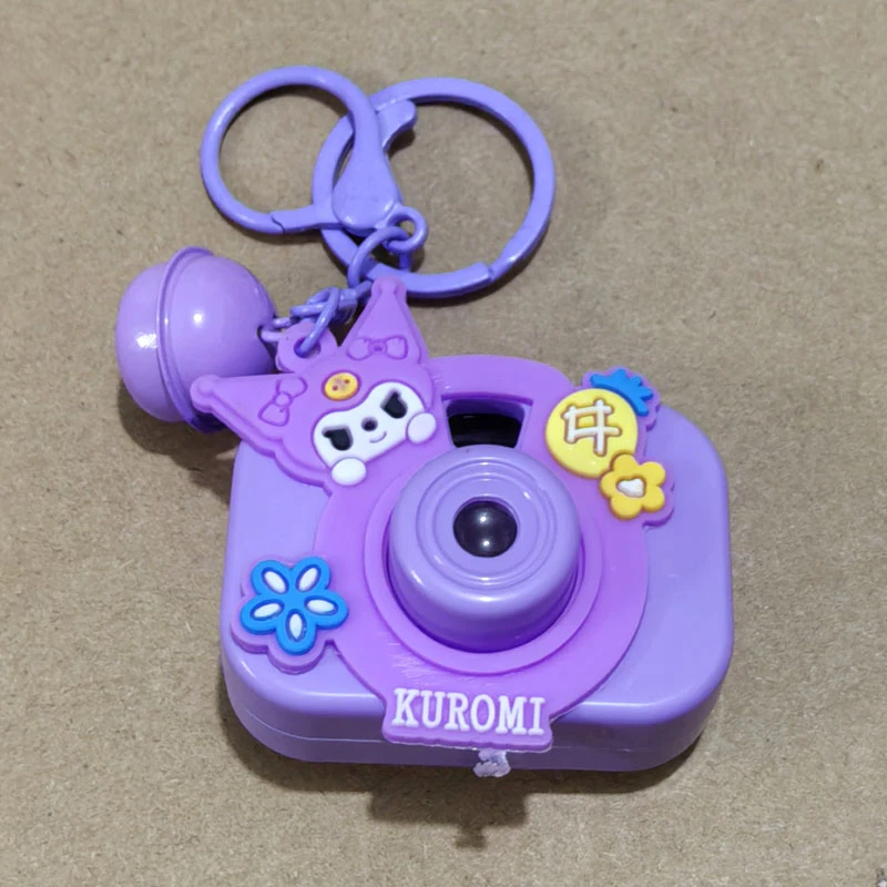 正版创意卡通三丽鸥投影相机挂件汽车书包礼品精致钥匙扣礼物