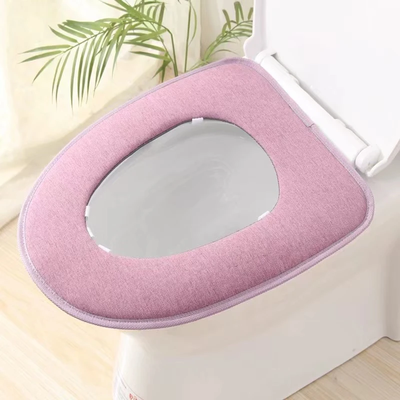 家用马桶坐垫带拉链四季款马桶垫两件套