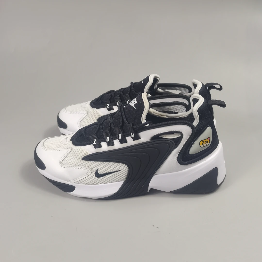 二手正品41码 Nike 耐克Zoom 2K男黑白厚底复古老爹鞋 公价833