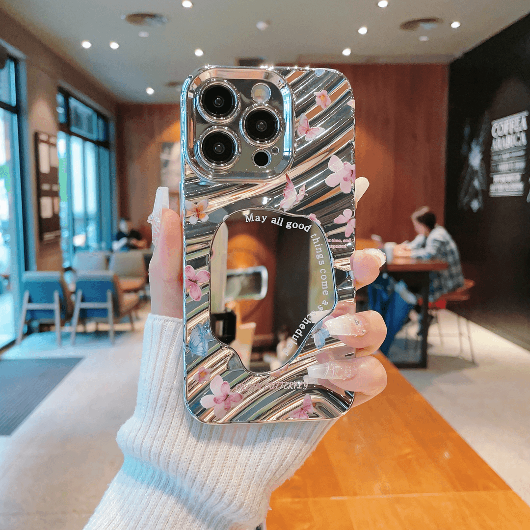 fnko （iPhone14系列）电镀波纹镜子适用iPhone14/Plus/Pro/ProMax手机壳