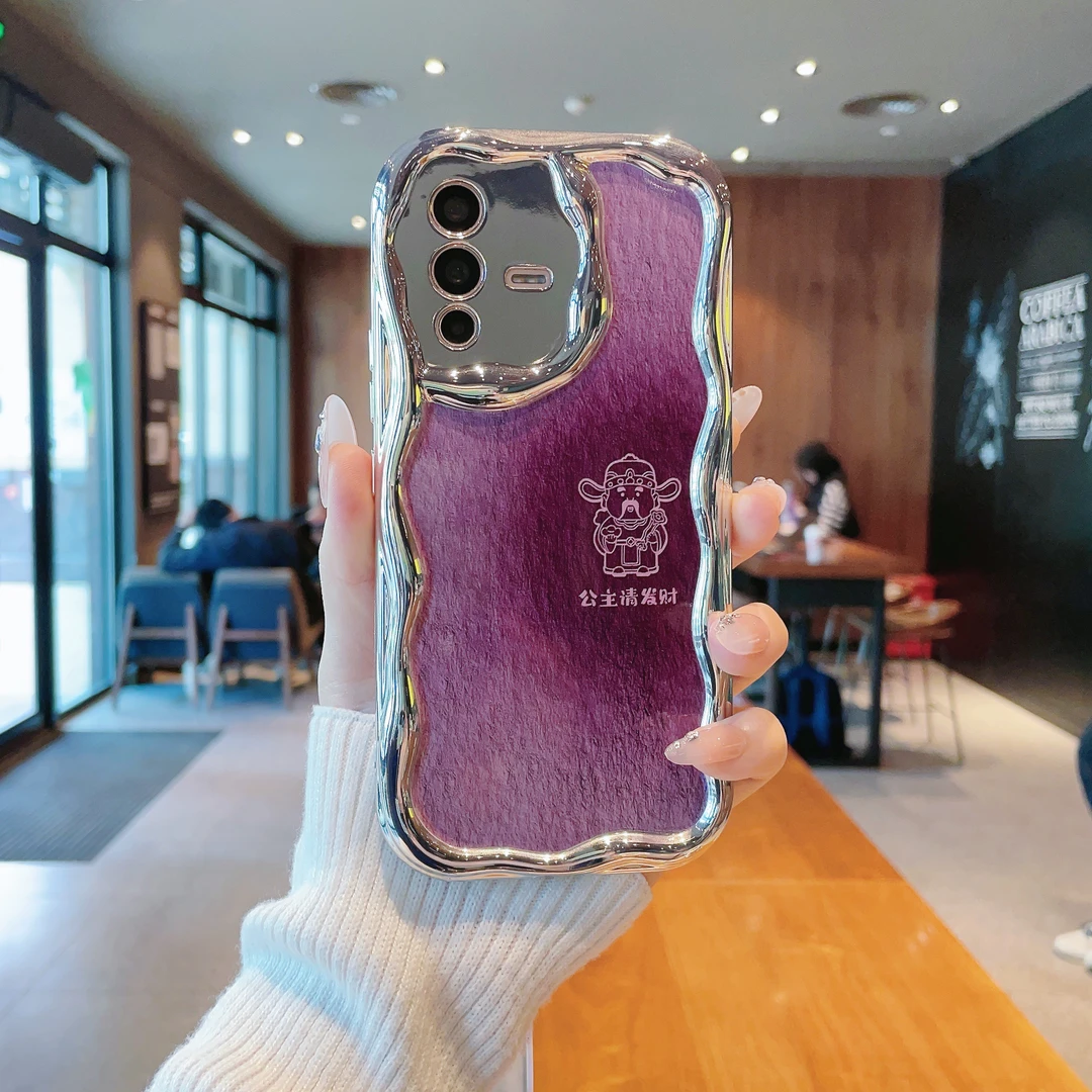 （vivoS12系列）曲边纹电镀适用vivoS12/vivoS12Pro手机壳防摔包边