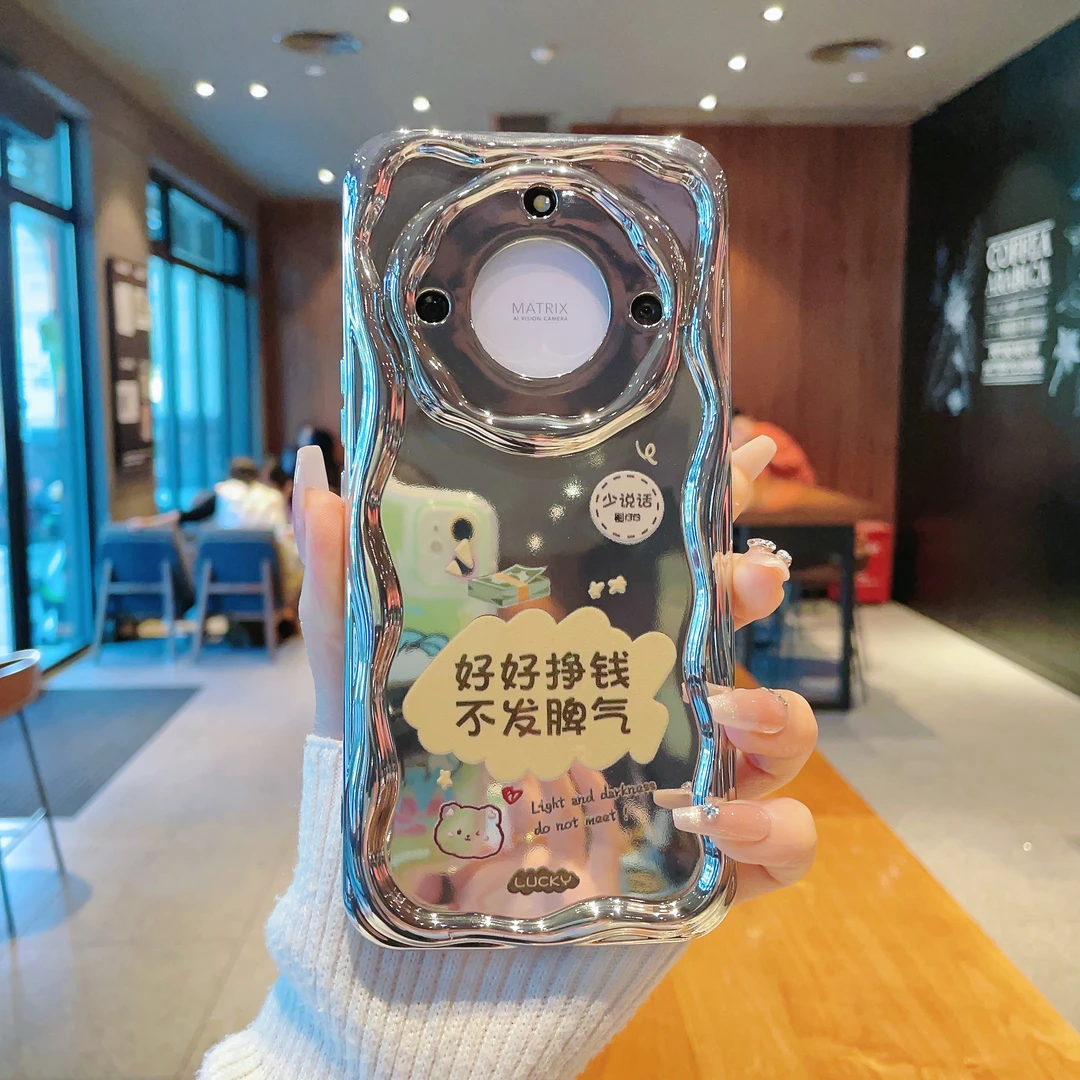 （荣耀x40系列）曲边纹电镀适用荣耀x40/荣耀x40i手机壳防摔保护套