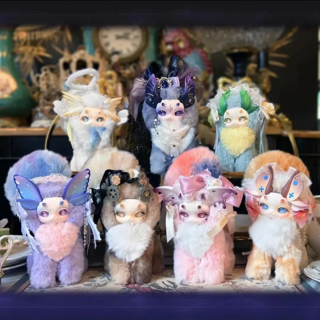 【拆盒】猫猫龙幻想生物魔法学院毛绒系列潮流玩具