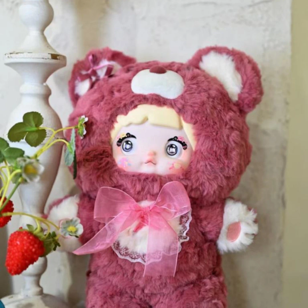 【荔枝拆盒】 Nommi糯米晚安小熊400%毛绒盲盒手办摆件