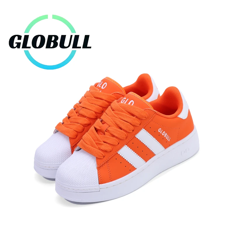 GLOBULL2024年秋季新款贝壳头男女同款百搭平底休闲运动板鞋G809